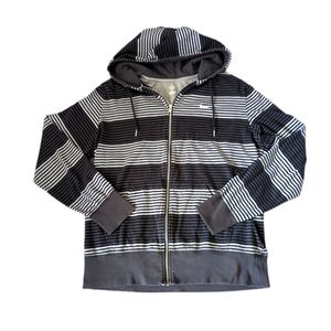 Men's Nike The Athletic Dept Striped Zip Up Hoodie/Sweater-Size Large